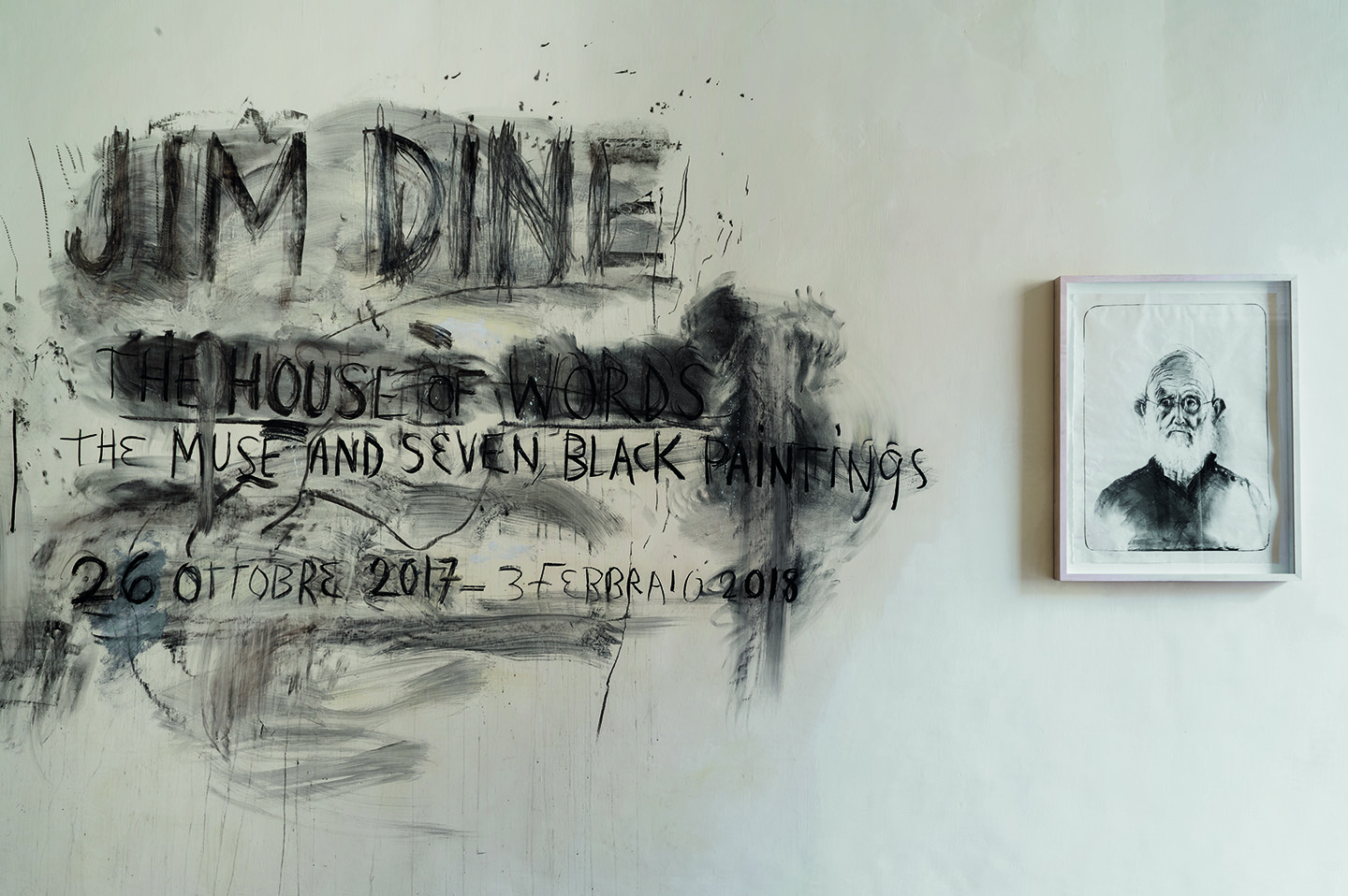 Jim Dine “HOUSE OF WORDS. The Muse and Seven Black Paintings” at