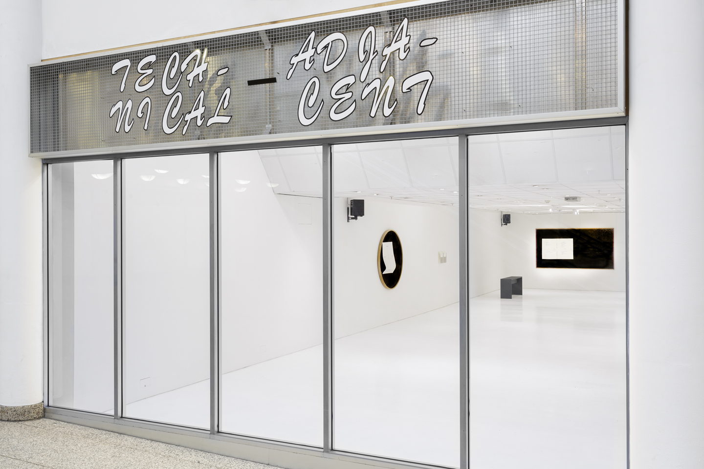 Installation views of Technical Adjacent by Taylor LeMelle + Ima-Abasi Okon